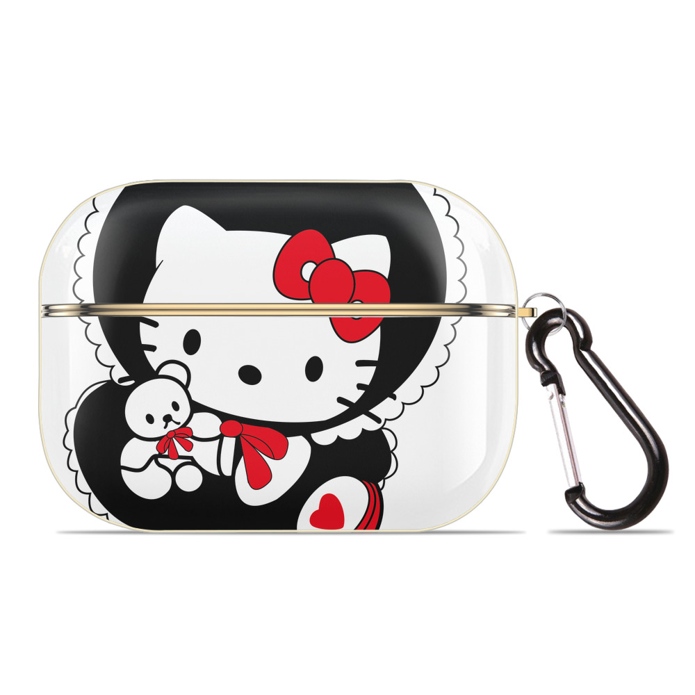 （画像用） Hello Kitty ハローキティ 【AirPods Pro用】ハードシェル保護ケース｜耐衝撃・防指紋・カラビナ付き商品仕様