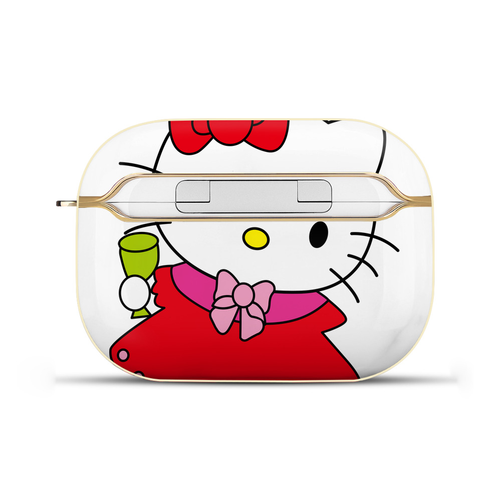（画像用） Hello Kitty ハローキティ 【AirPods Pro用】ハードシェル保護ケース｜耐衝撃・防指紋・カラビナ付き商品仕様