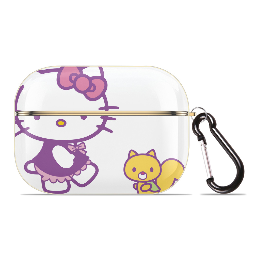 （画像用） Hello Kitty ハローキティ 【AirPods Pro用】ハードシェル保護ケース｜耐衝撃・防指紋・カラビナ付き商品仕様