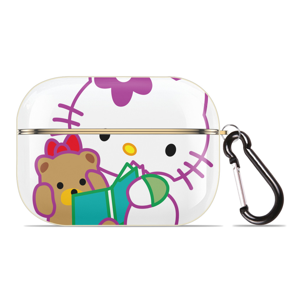 （画像用） Hello Kitty ハローキティ 【AirPods Pro用】ハードシェル保護ケース｜耐衝撃・防指紋・カラビナ付き商品仕様