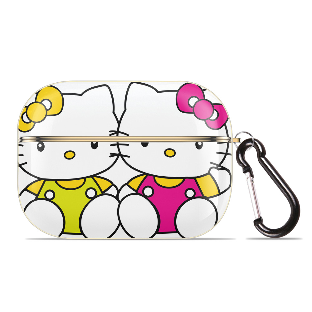（画像用） Hello Kitty ハローキティ 【AirPods Pro用】ハードシェル保護ケース｜耐衝撃・防指紋・カラビナ付き商品仕様