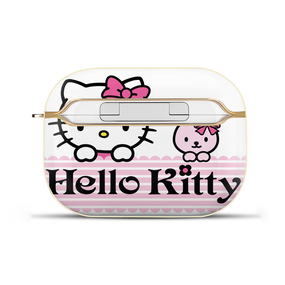 （画像用） Hello Kitty ハローキティ 【AirPods Pro用】ハードシェル保護ケース｜耐衝撃・防指紋・カラビナ付き商品仕様