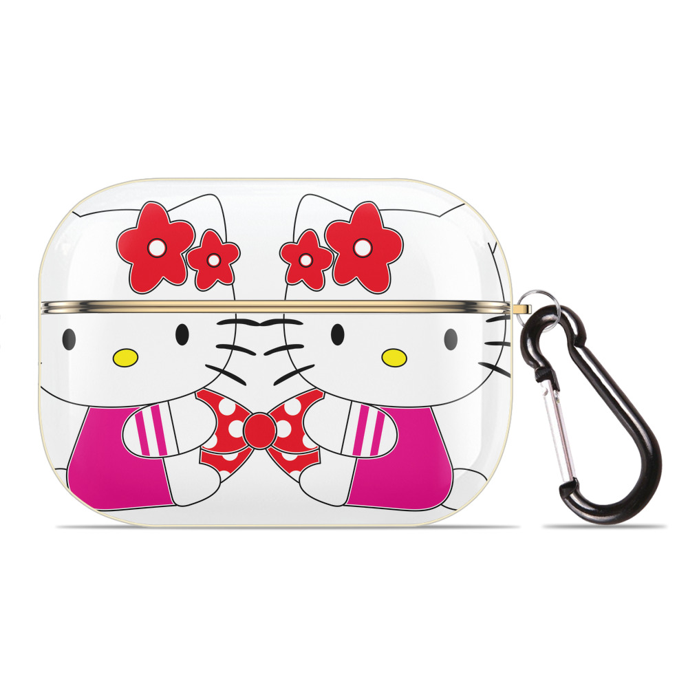 （画像用） Hello Kitty ハローキティ 【AirPods Pro用】ハードシェル保護ケース｜耐衝撃・防指紋・カラビナ付き商品仕様