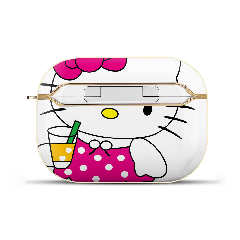 （画像用） Hello Kitty ハローキティ 【AirPods Pro用】ハードシェル保護ケース｜耐衝撃・防指紋・カラビナ付き商品仕様
