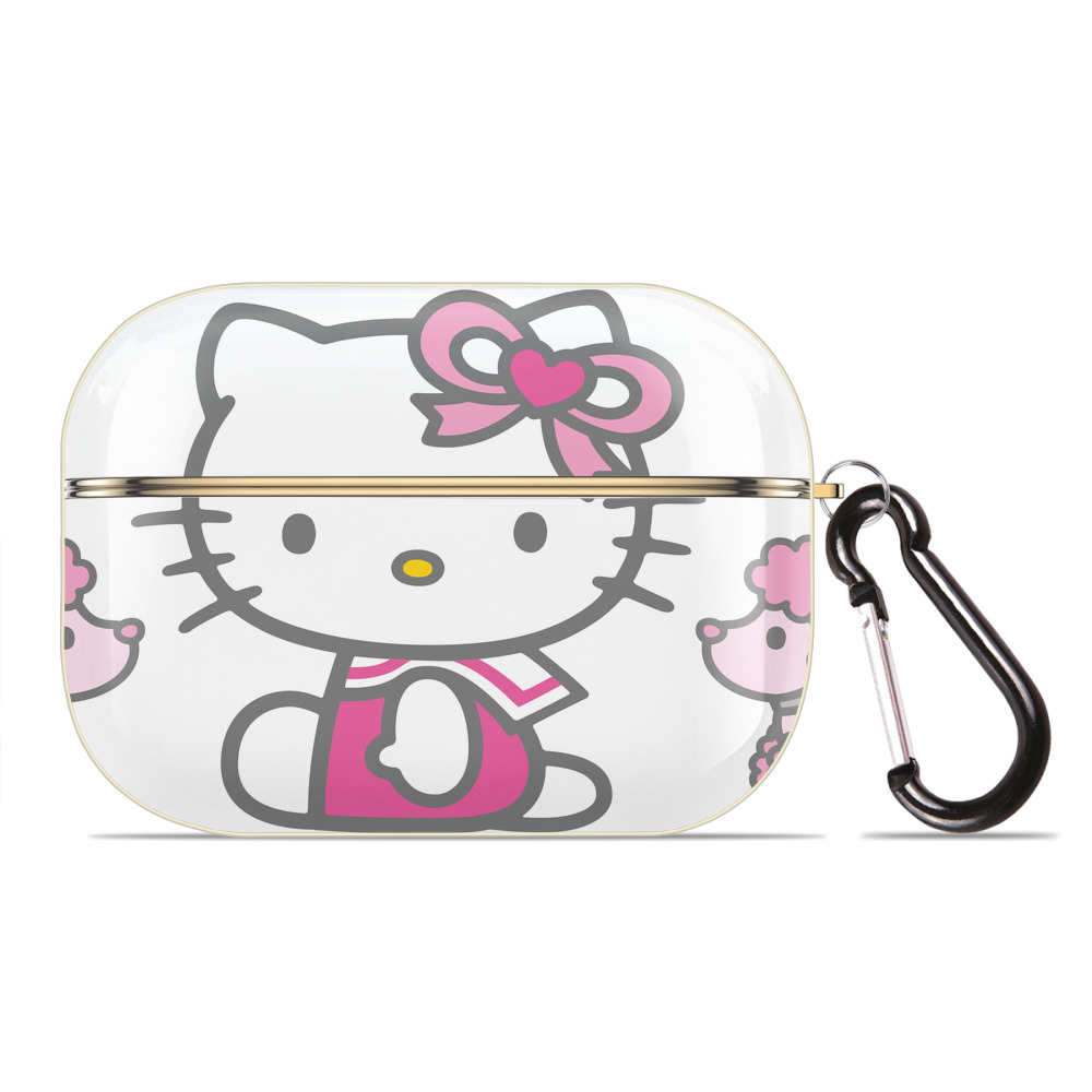 （画像用） Hello Kitty ハローキティ 【AirPods Pro用】ハードシェル保護ケース｜耐衝撃・防指紋・カラビナ付き商品仕様
