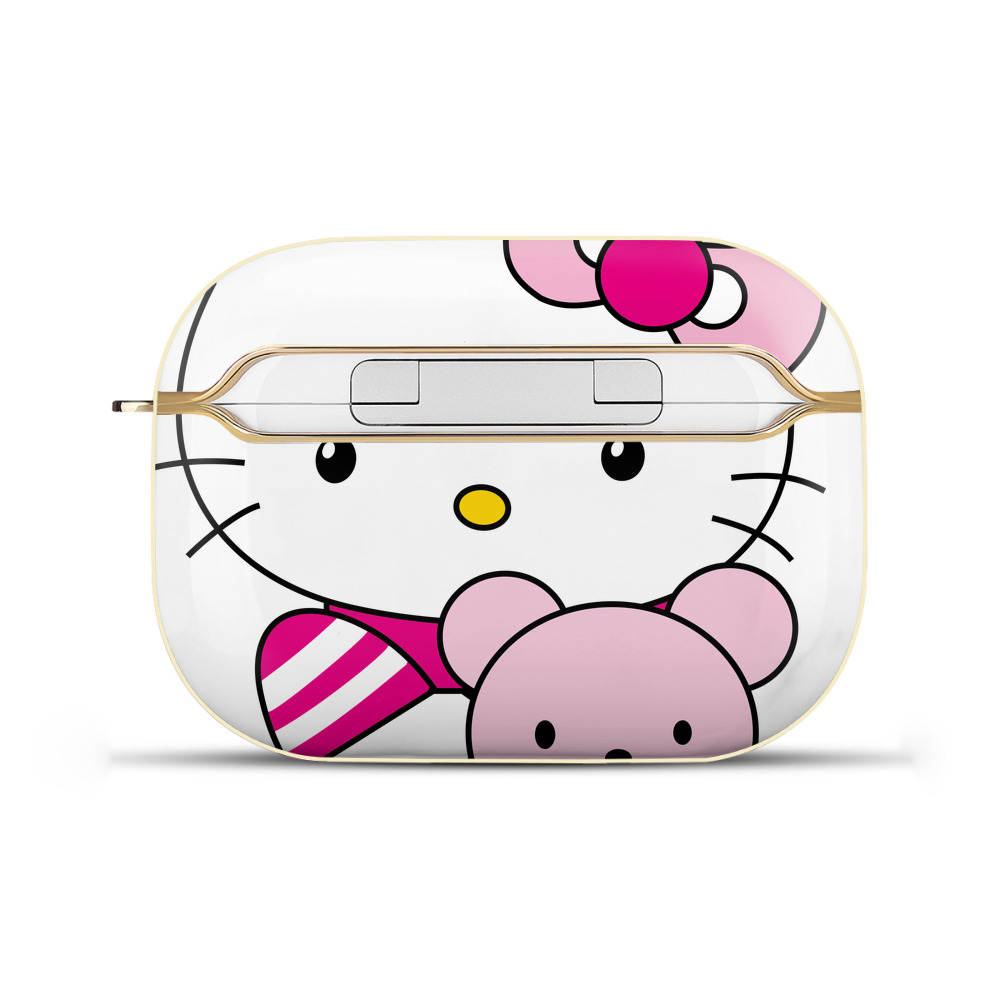 （画像用） Hello Kitty ハローキティ 【AirPods Pro用】ハードシェル保護ケース｜耐衝撃・防指紋・カラビナ付き商品仕様