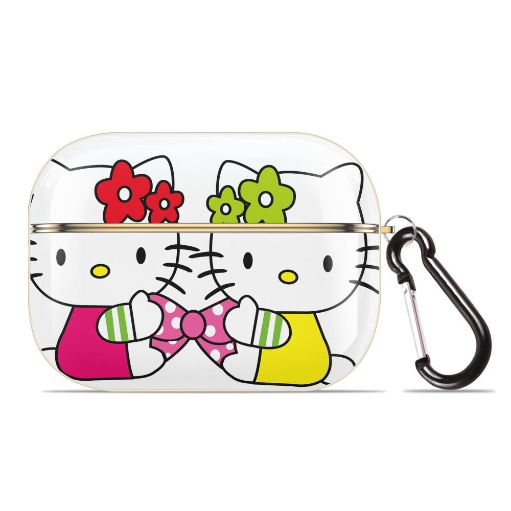 （画像用） Hello Kitty ハローキティ 【AirPods Pro用】ハードシェル保護ケース｜耐衝撃・防指紋・カラビナ付き商品仕様