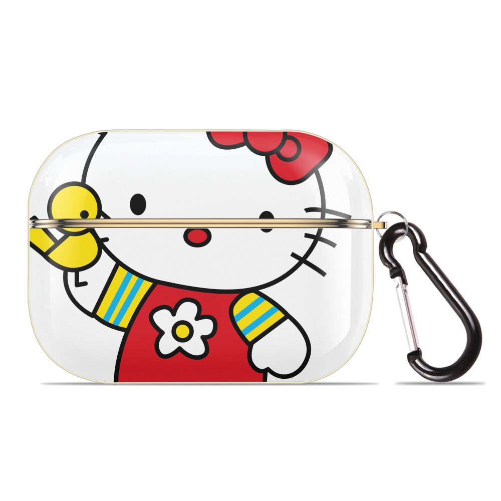 （画像用） Hello Kitty ハローキティ 【AirPods Pro用】ハードシェル保護ケース｜耐衝撃・防指紋・カラビナ付き商品仕様
