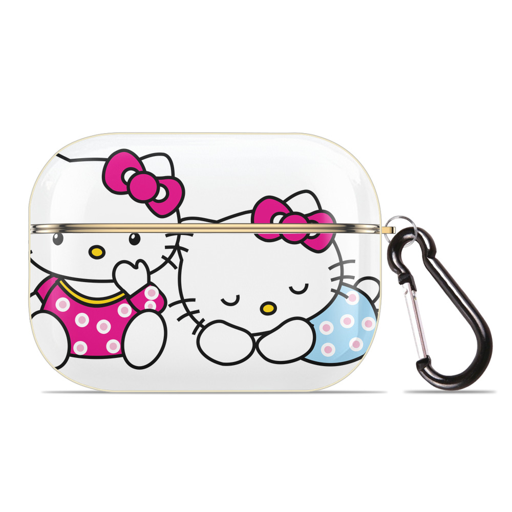 （画像用） Hello Kitty ハローキティ 【AirPods Pro用】ハードシェル保護ケース｜耐衝撃・防指紋・カラビナ付き商品仕様