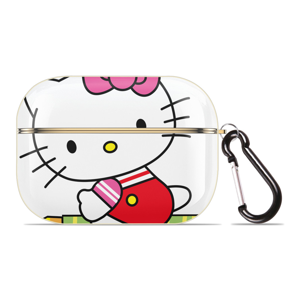 （画像用） Hello Kitty ハローキティ 【AirPods Pro用】ハードシェル保護ケース｜耐衝撃・防指紋・カラビナ付き商品仕様