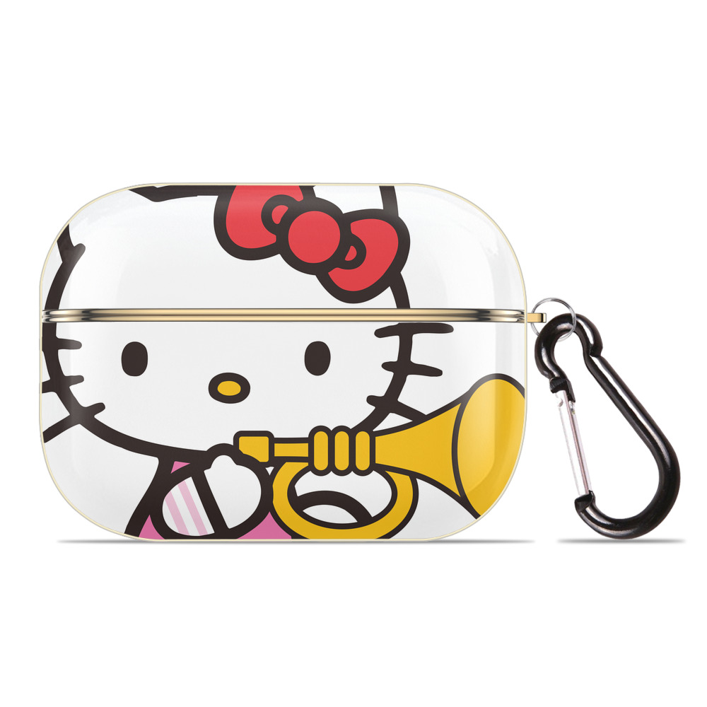 （画像用） Hello Kitty ハローキティ 【AirPods Pro用】ハードシェル保護ケース｜耐衝撃・防指紋・カラビナ付き商品仕様