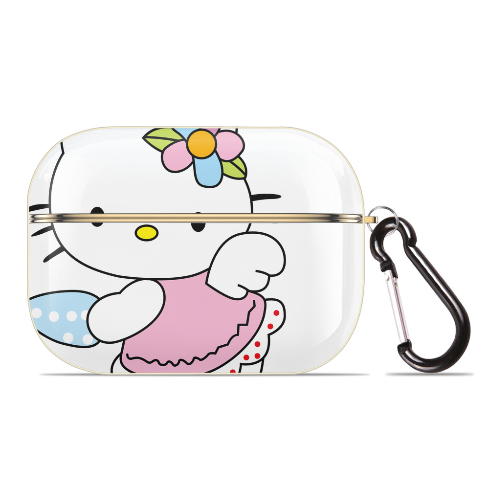 （画像用） Hello Kitty ハローキティ 【AirPods Pro用】ハードシェル保護ケース｜耐衝撃・防指紋・カラビナ付き商品仕様