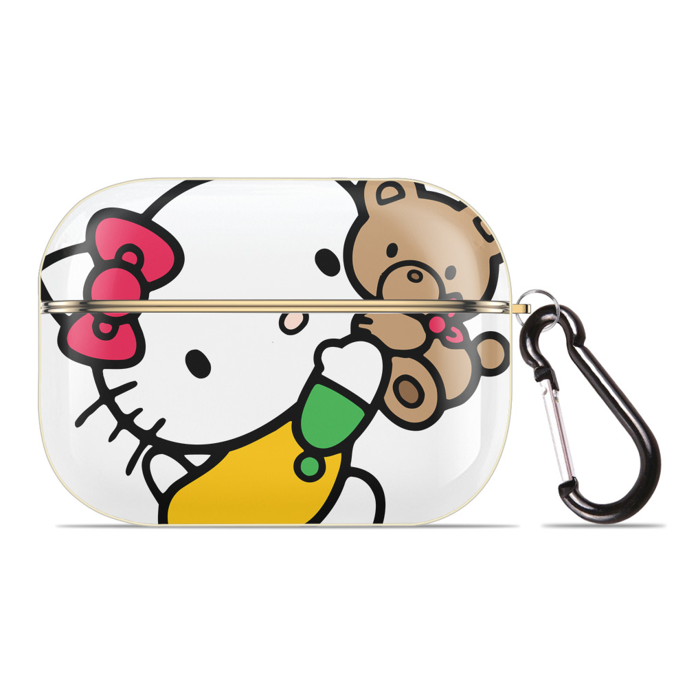 （画像用） Hello Kitty ハローキティ 【AirPods Pro用】ハードシェル保護ケース｜耐衝撃・防指紋・カラビナ付き商品仕様