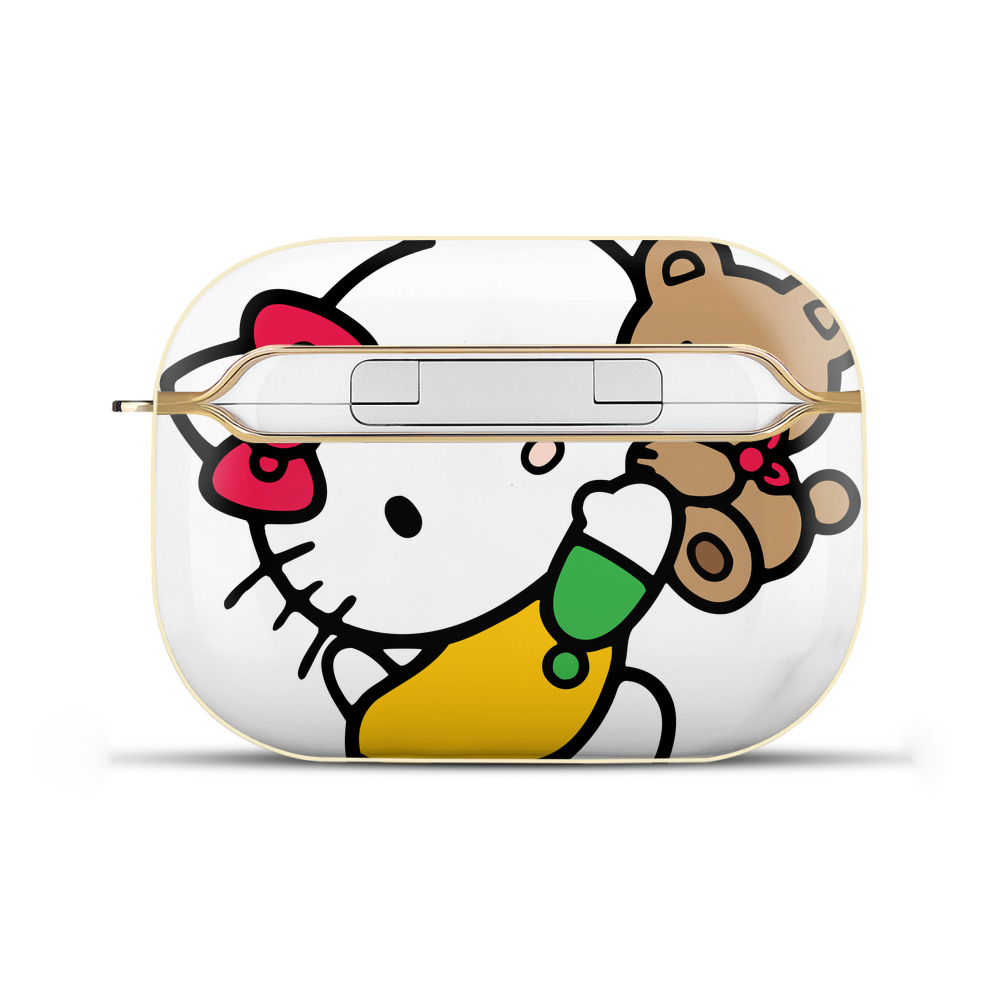 （画像用） Hello Kitty ハローキティ 【AirPods Pro用】ハードシェル保護ケース｜耐衝撃・防指紋・カラビナ付き商品仕様