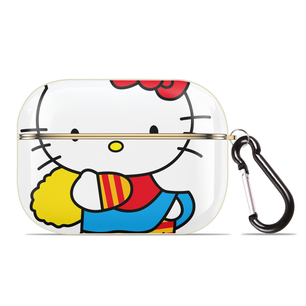 （画像用） Hello Kitty ハローキティ 【AirPods Pro用】ハードシェル保護ケース｜耐衝撃・防指紋・カラビナ付き商品仕様