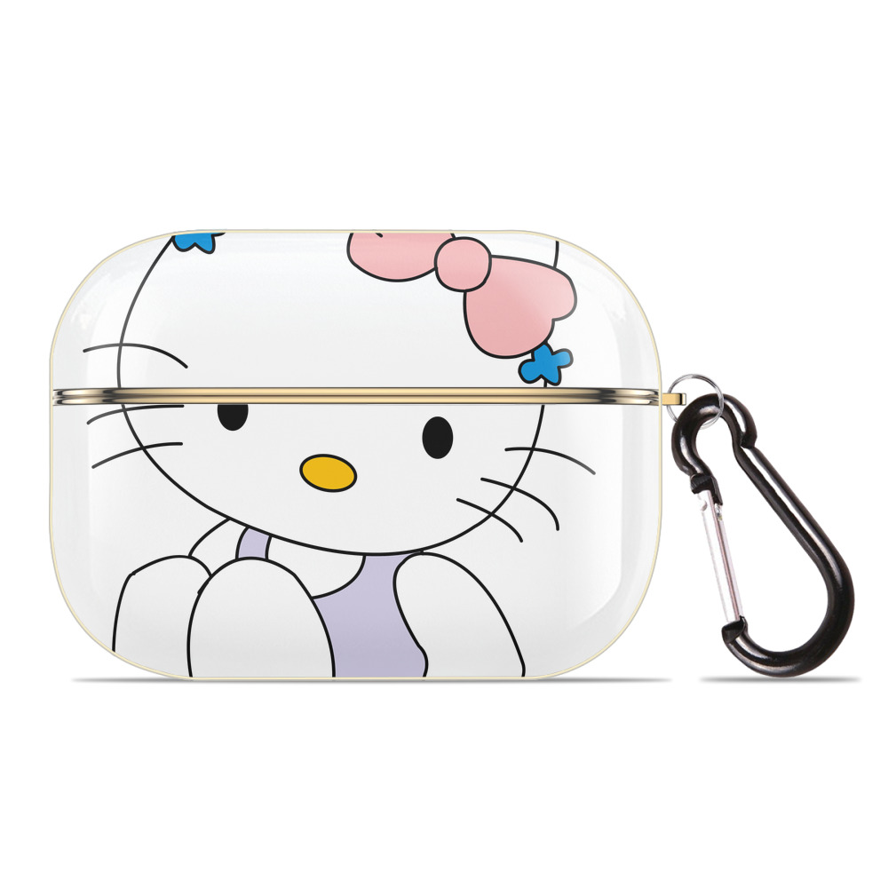 （画像用） Hello Kitty ハローキティ 【AirPods Pro用】ハードシェル保護ケース｜耐衝撃・防指紋・カラビナ付き商品仕様