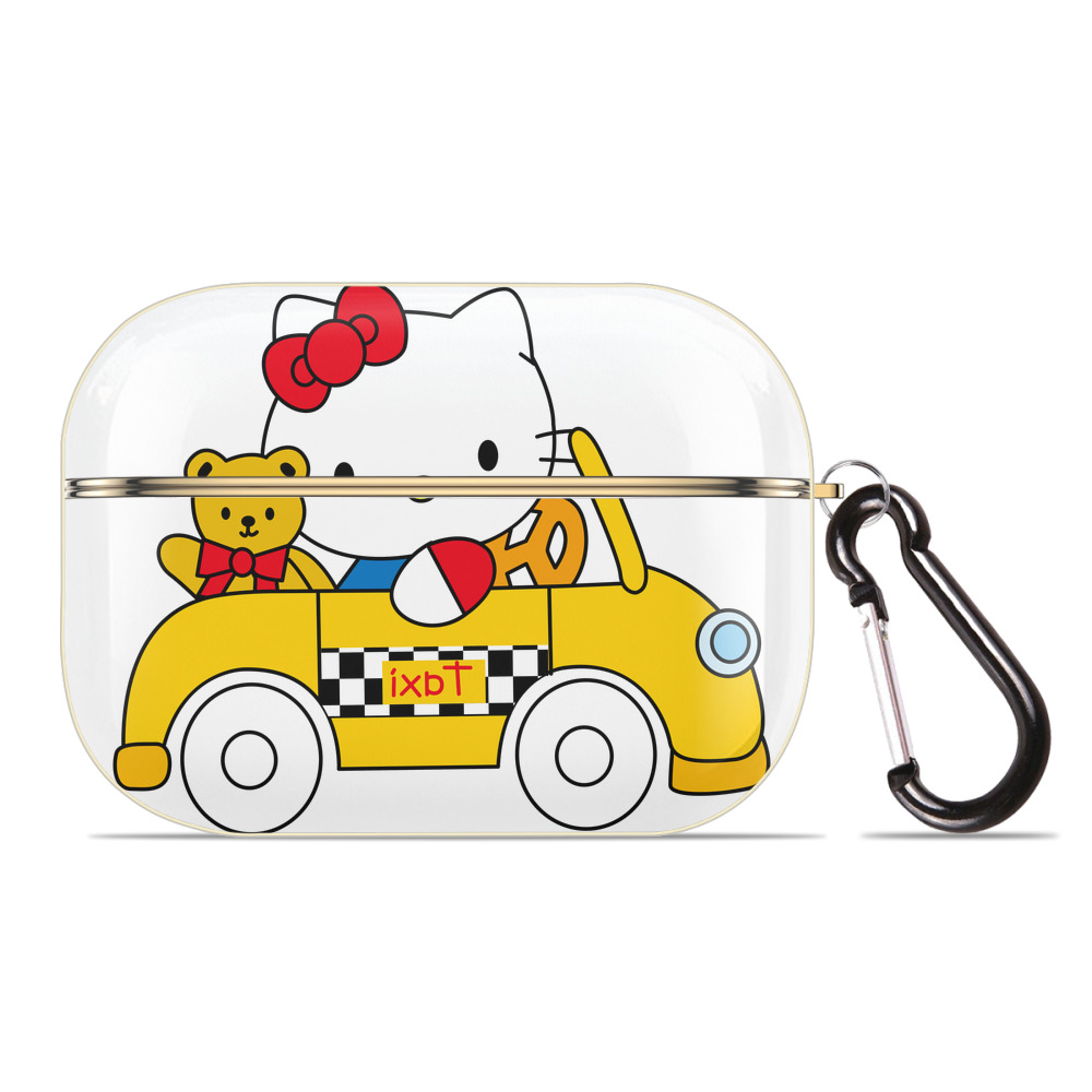 （画像用） Hello Kitty ハローキティ 【AirPods Pro用】ハードシェル保護ケース｜耐衝撃・防指紋・カラビナ付き商品仕様