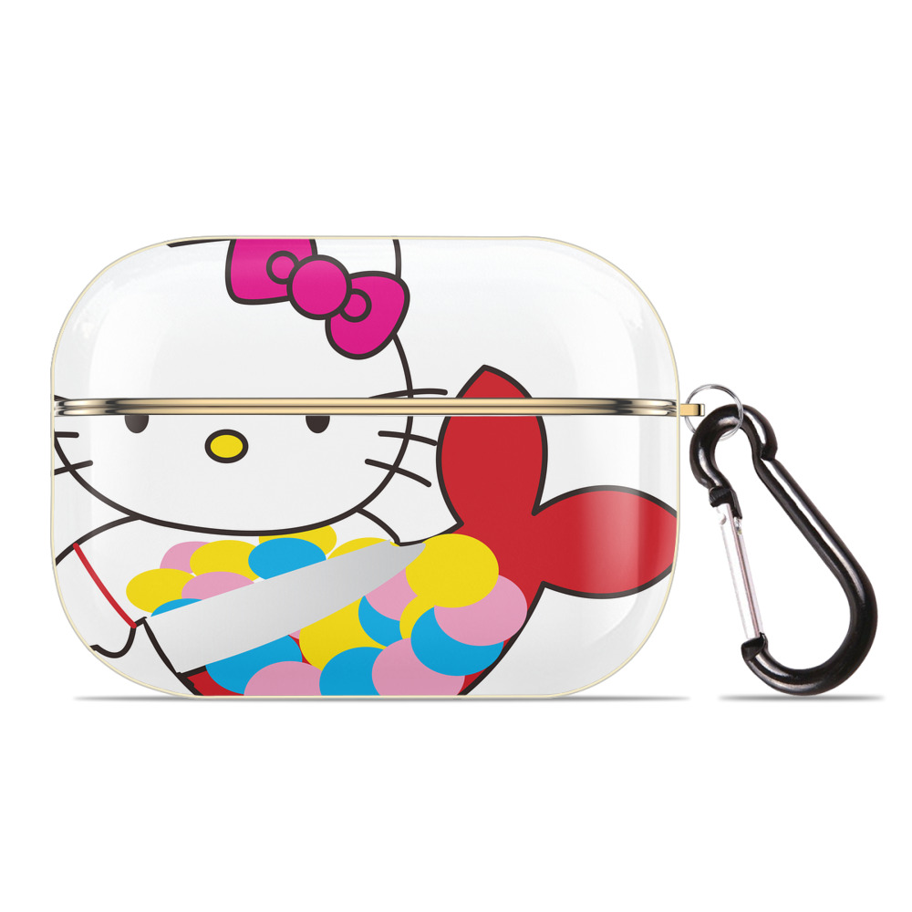 （画像用） Hello Kitty ハローキティ 【AirPods Pro用】ハードシェル保護ケース｜耐衝撃・防指紋・カラビナ付き商品仕様