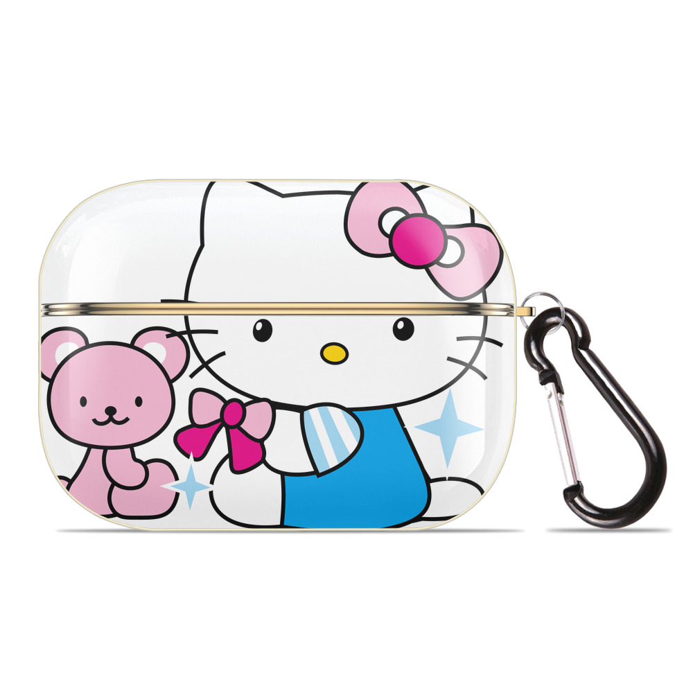 （画像用） Hello Kitty ハローキティ 【AirPods Pro用】ハードシェル保護ケース｜耐衝撃・防指紋・カラビナ付き商品仕様
