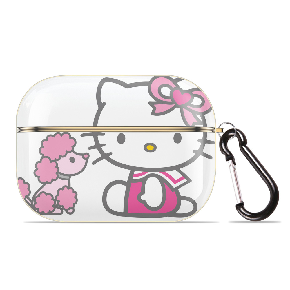 （画像用） Hello Kitty ハローキティ 【AirPods Pro用】ハードシェル保護ケース｜耐衝撃・防指紋・カラビナ付き商品仕様
