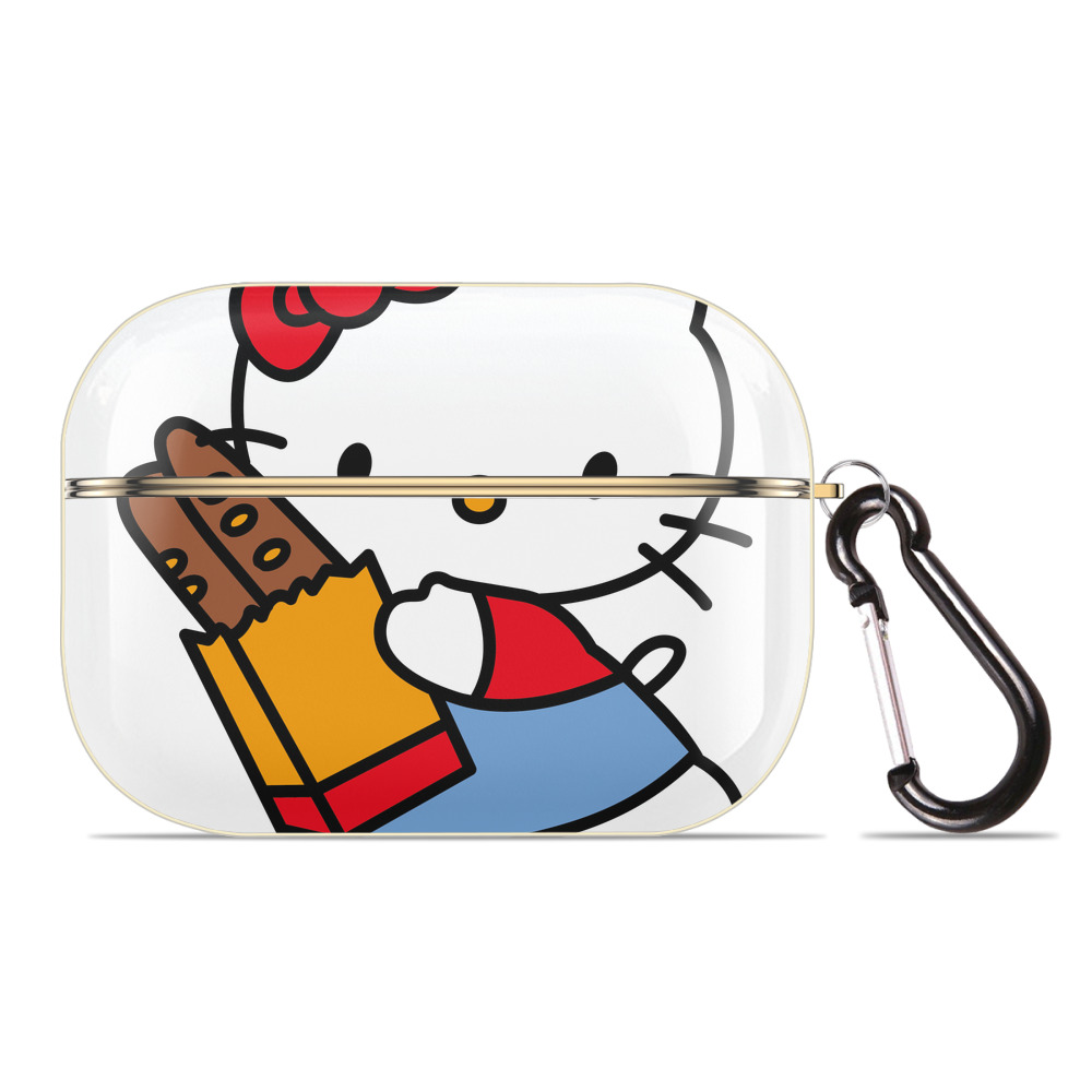 （画像用） Hello Kitty ハローキティ 【AirPods Pro用】ハードシェル保護ケース｜耐衝撃・防指紋・カラビナ付き商品仕様