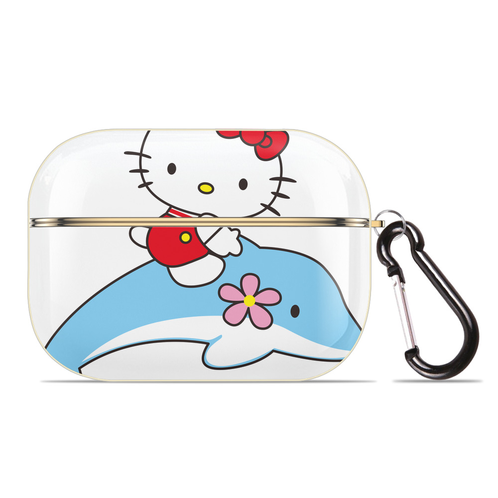 （画像用） Hello Kitty ハローキティ 【AirPods Pro用】ハードシェル保護ケース｜耐衝撃・防指紋・カラビナ付き商品仕様