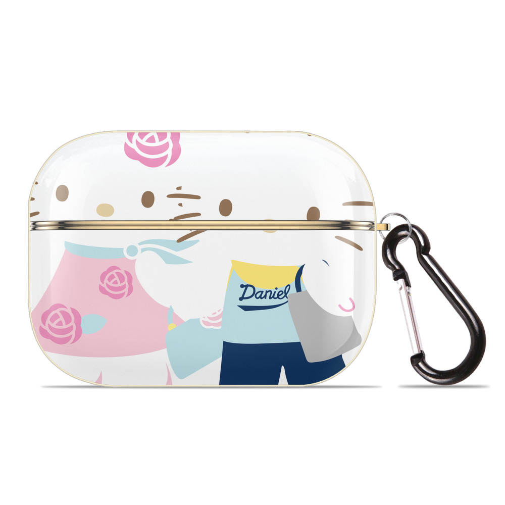 （画像用） Hello Kitty ハローキティ 【AirPods Pro用】ハードシェル保護ケース｜耐衝撃・防指紋・カラビナ付き商品仕様