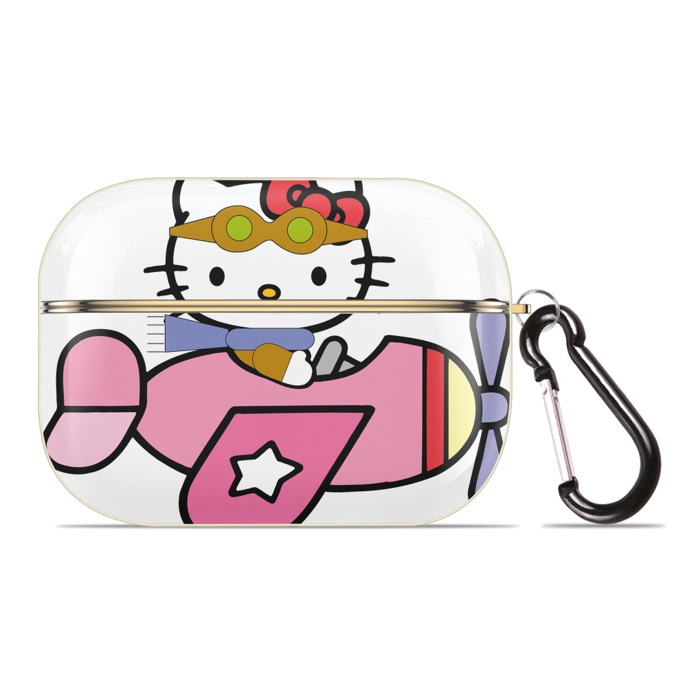 （画像用） Hello Kitty ハローキティ 【AirPods Pro用】ハードシェル保護ケース｜耐衝撃・防指紋・カラビナ付き商品仕様