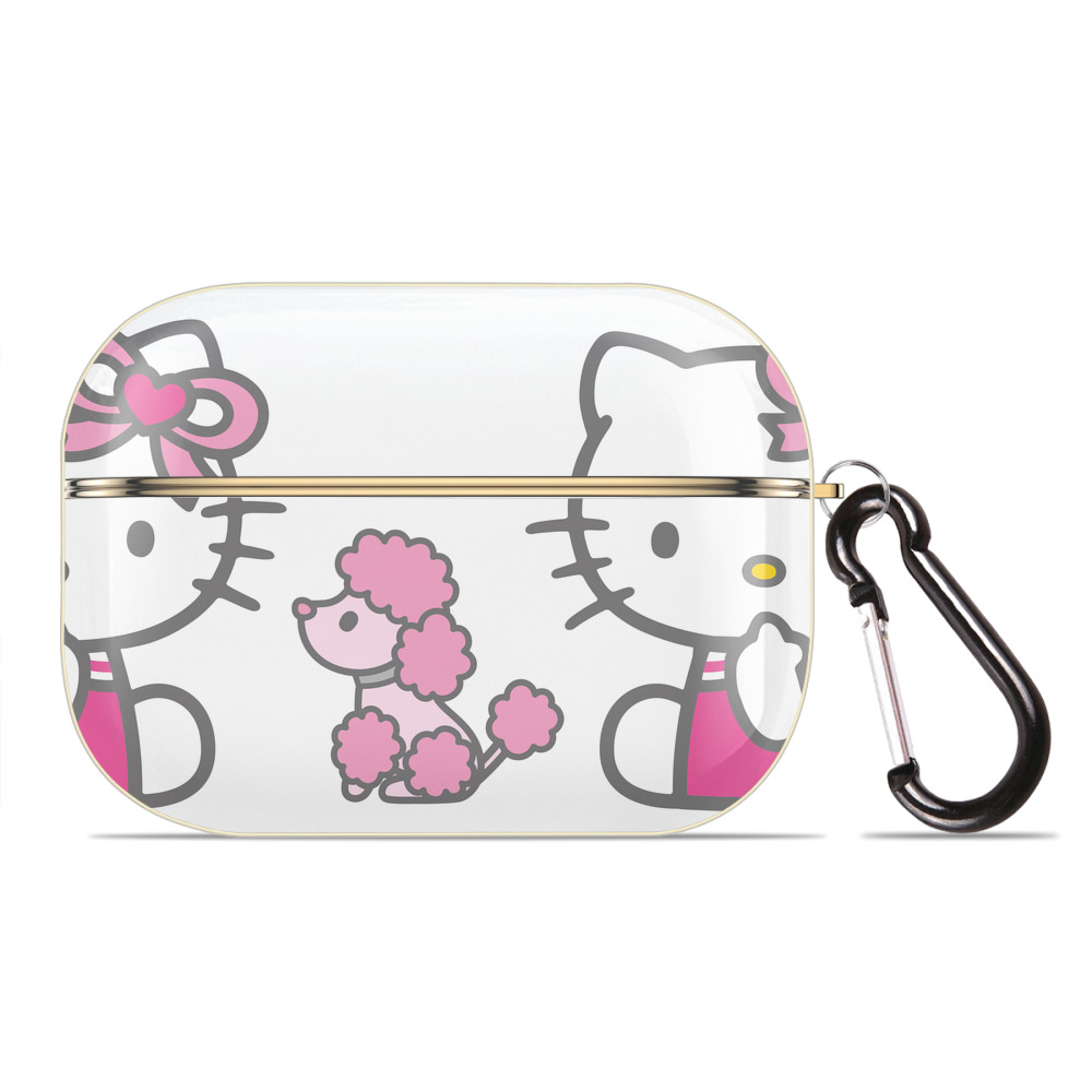 （画像用） Hello Kitty ハローキティ 【AirPods Pro用】ハードシェル保護ケース｜耐衝撃・防指紋・カラビナ付き商品仕様