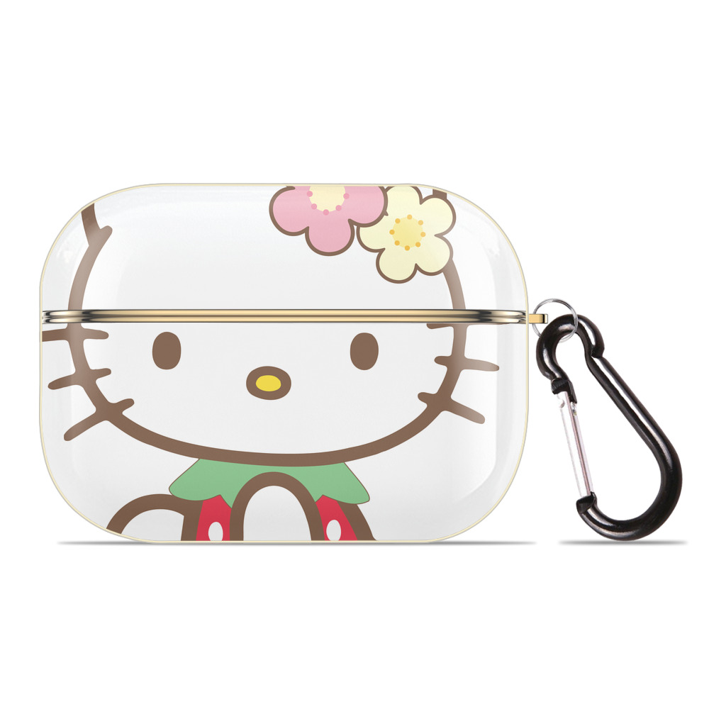（画像用） Hello Kitty ハローキティ 【AirPods Pro用】ハードシェル保護ケース｜耐衝撃・防指紋・カラビナ付き商品仕様