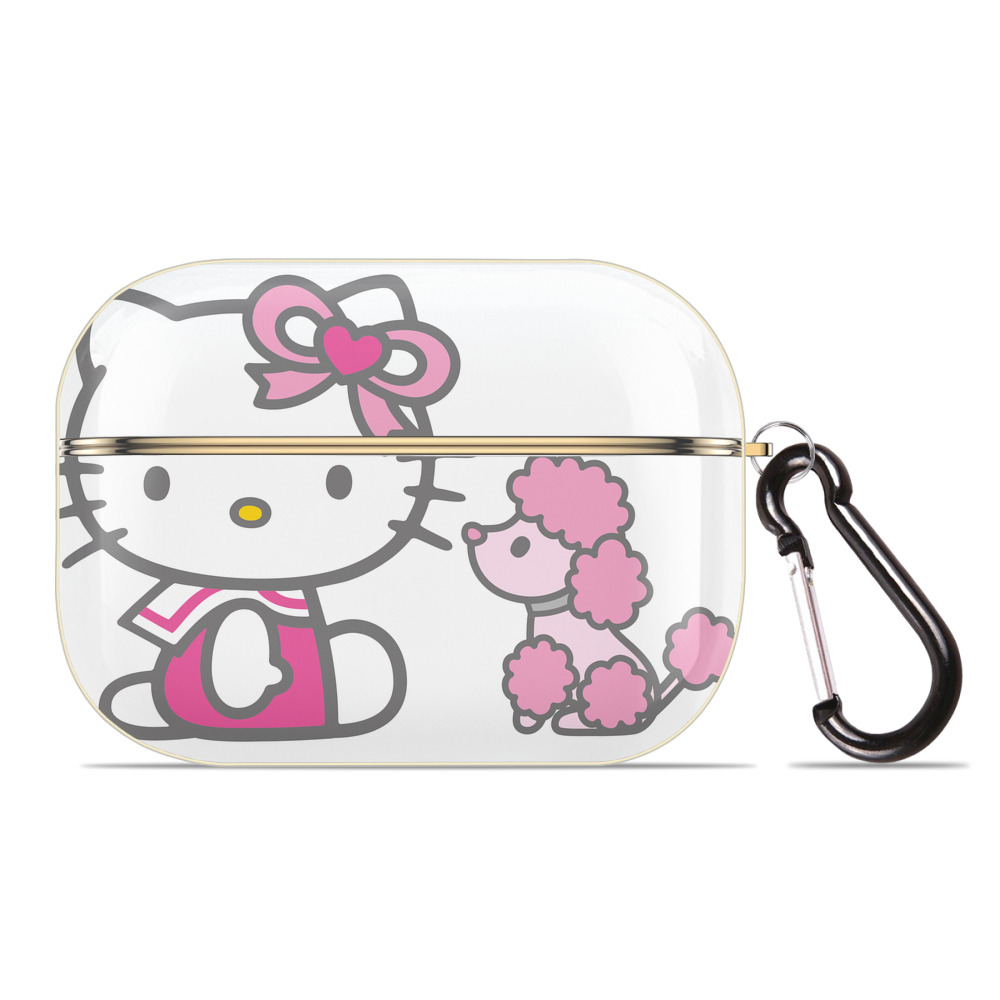 （画像用） Hello Kitty ハローキティ 【AirPods Pro用】ハードシェル保護ケース｜耐衝撃・防指紋・カラビナ付き商品仕様