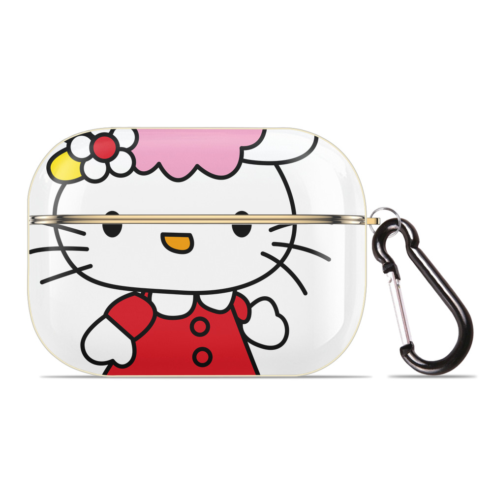 （画像用） Hello Kitty ハローキティ 【AirPods Pro用】ハードシェル保護ケース｜耐衝撃・防指紋・カラビナ付き商品仕様