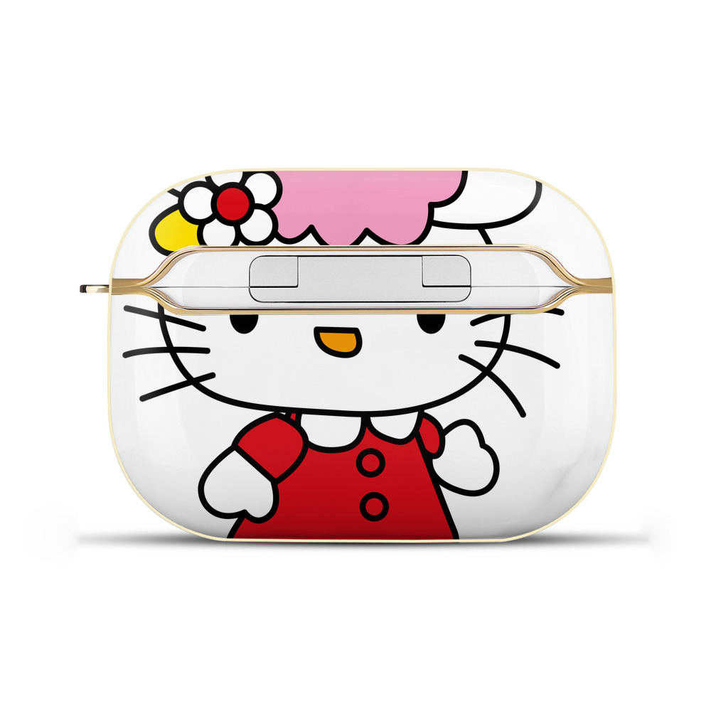 （画像用） Hello Kitty ハローキティ 【AirPods Pro用】ハードシェル保護ケース｜耐衝撃・防指紋・カラビナ付き商品仕様