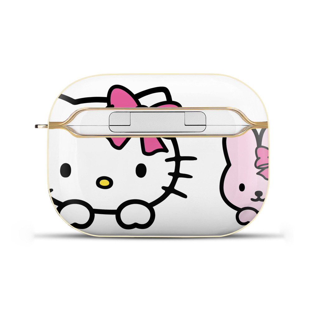 （画像用） Hello Kitty ハローキティ 【AirPods Pro用】ハードシェル保護ケース｜耐衝撃・防指紋・カラビナ付き商品仕様