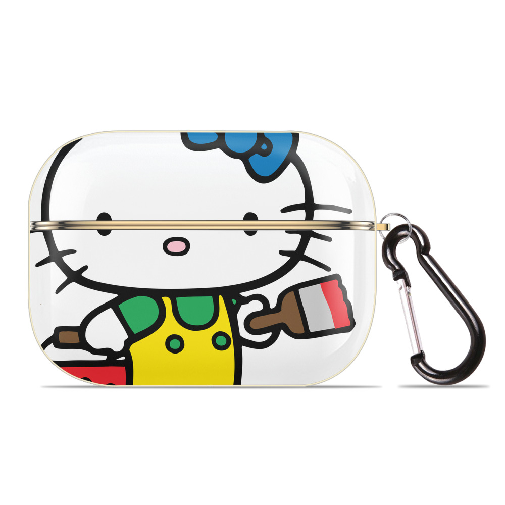 （画像用） Hello Kitty ハローキティ 【AirPods Pro用】ハードシェル保護ケース｜耐衝撃・防指紋・カラビナ付き商品仕様