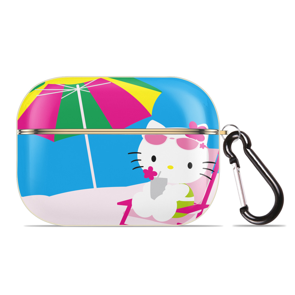 （画像用） Hello Kitty ハローキティ 【AirPods Pro用】ハードシェル保護ケース｜耐衝撃・防指紋・カラビナ付き商品仕様
