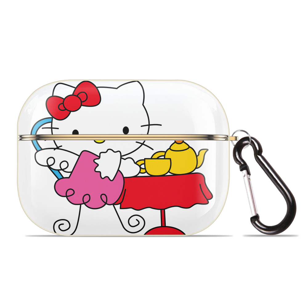 （画像用） Hello Kitty ハローキティ 【AirPods Pro用】ハードシェル保護ケース｜耐衝撃・防指紋・カラビナ付き商品仕様