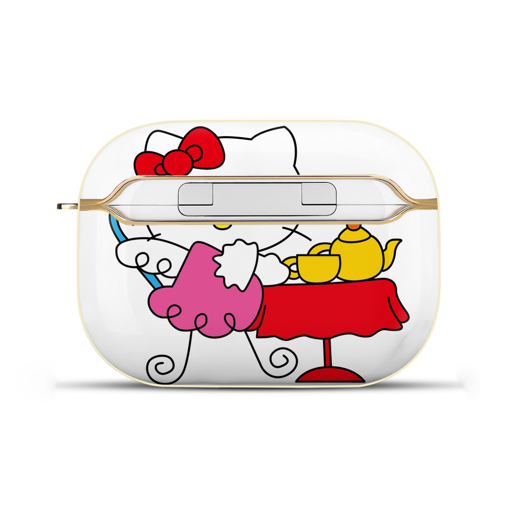 （画像用） Hello Kitty ハローキティ 【AirPods Pro用】ハードシェル保護ケース｜耐衝撃・防指紋・カラビナ付き商品仕様