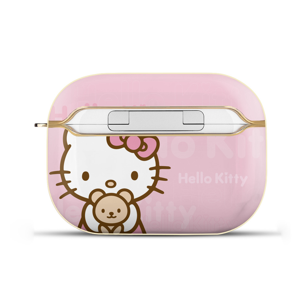 （画像用） Hello Kitty ハローキティ 【AirPods Pro用】ハードシェル保護ケース｜耐衝撃・防指紋・カラビナ付き商品仕様
