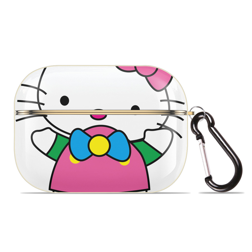 （画像用） Hello Kitty ハローキティ 【AirPods Pro用】ハードシェル保護ケース｜耐衝撃・防指紋・カラビナ付き商品仕様