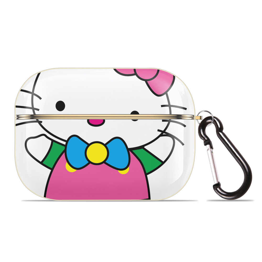 （画像用） Hello Kitty ハローキティ 【AirPods Pro用】ハードシェル保護ケース｜耐衝撃・防指紋・カラビナ付き商品仕様