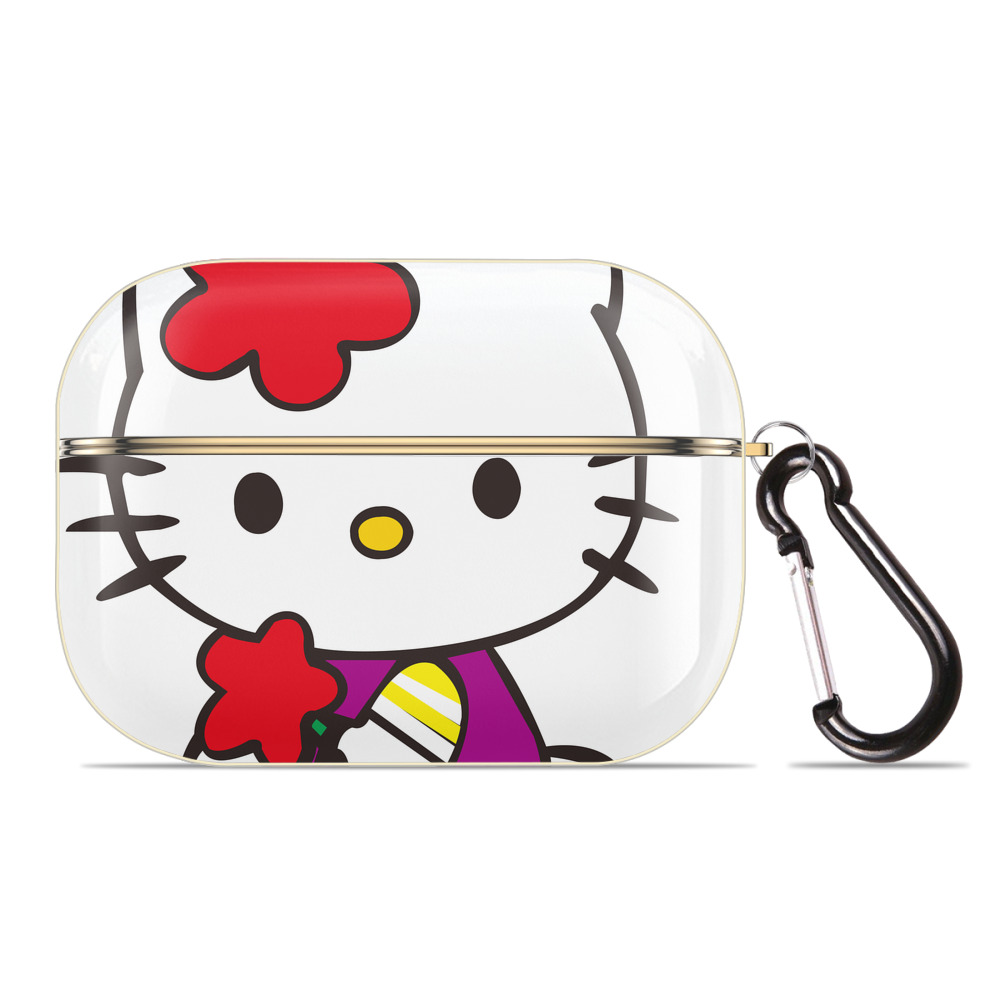 （画像用） Hello Kitty ハローキティ 【AirPods Pro用】ハードシェル保護ケース｜耐衝撃・防指紋・カラビナ付き商品仕様