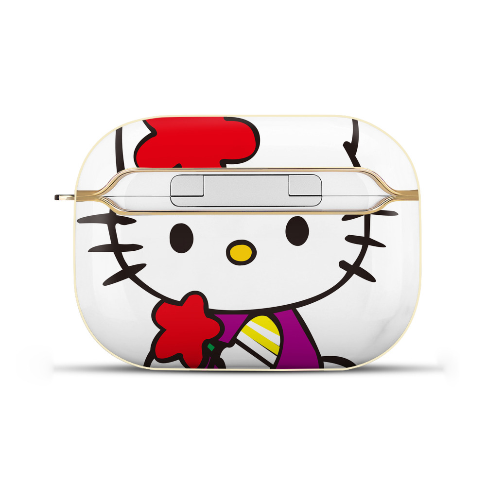 （画像用） Hello Kitty ハローキティ 【AirPods Pro用】ハードシェル保護ケース｜耐衝撃・防指紋・カラビナ付き商品仕様
