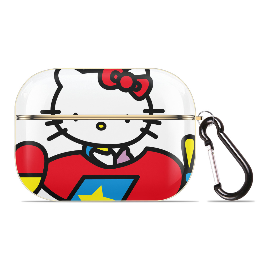 （画像用） Hello Kitty ハローキティ 【AirPods Pro用】ハードシェル保護ケース｜耐衝撃・防指紋・カラビナ付き商品仕様