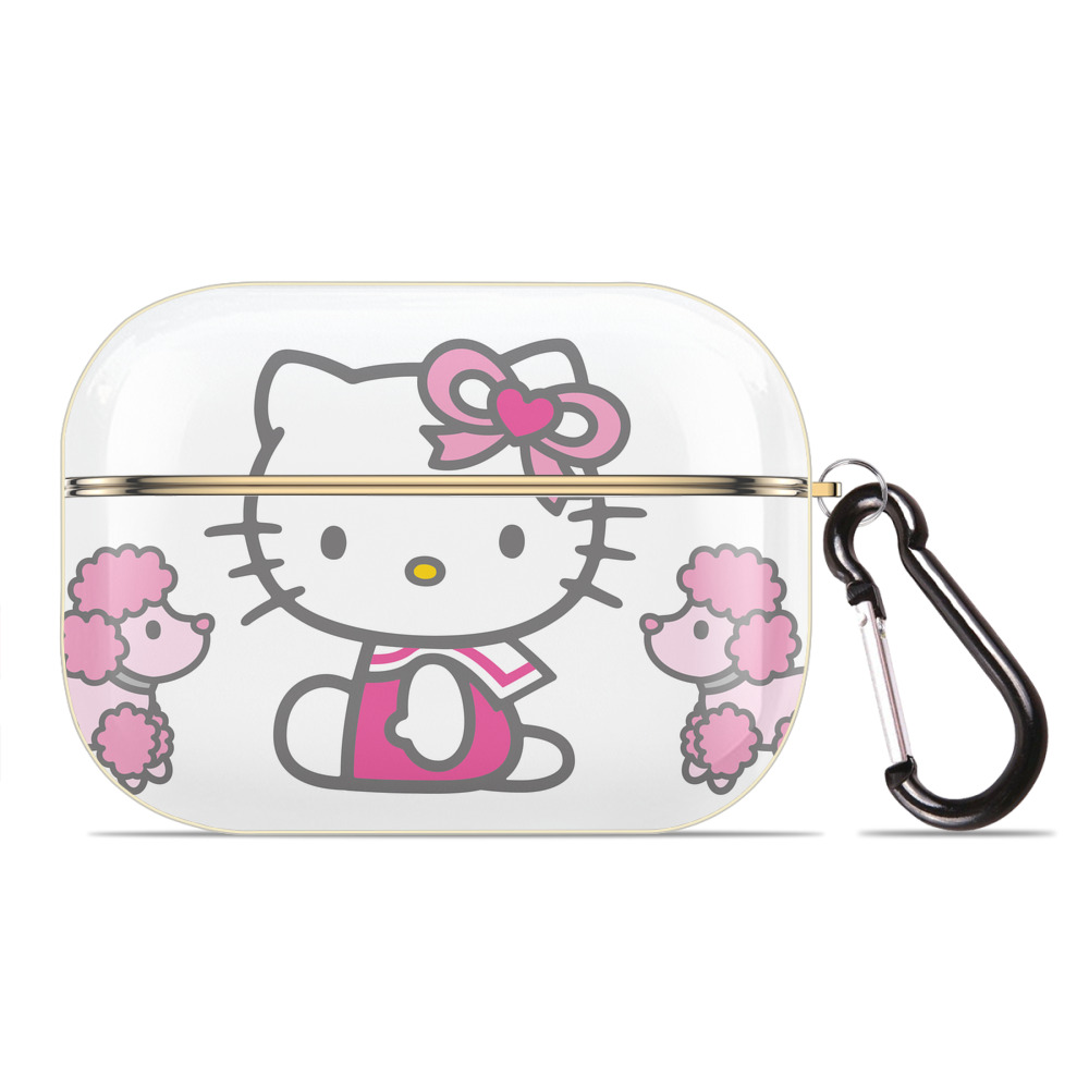 （画像用） Hello Kitty ハローキティ 【AirPods Pro用】ハードシェル保護ケース｜耐衝撃・防指紋・カラビナ付き商品仕様