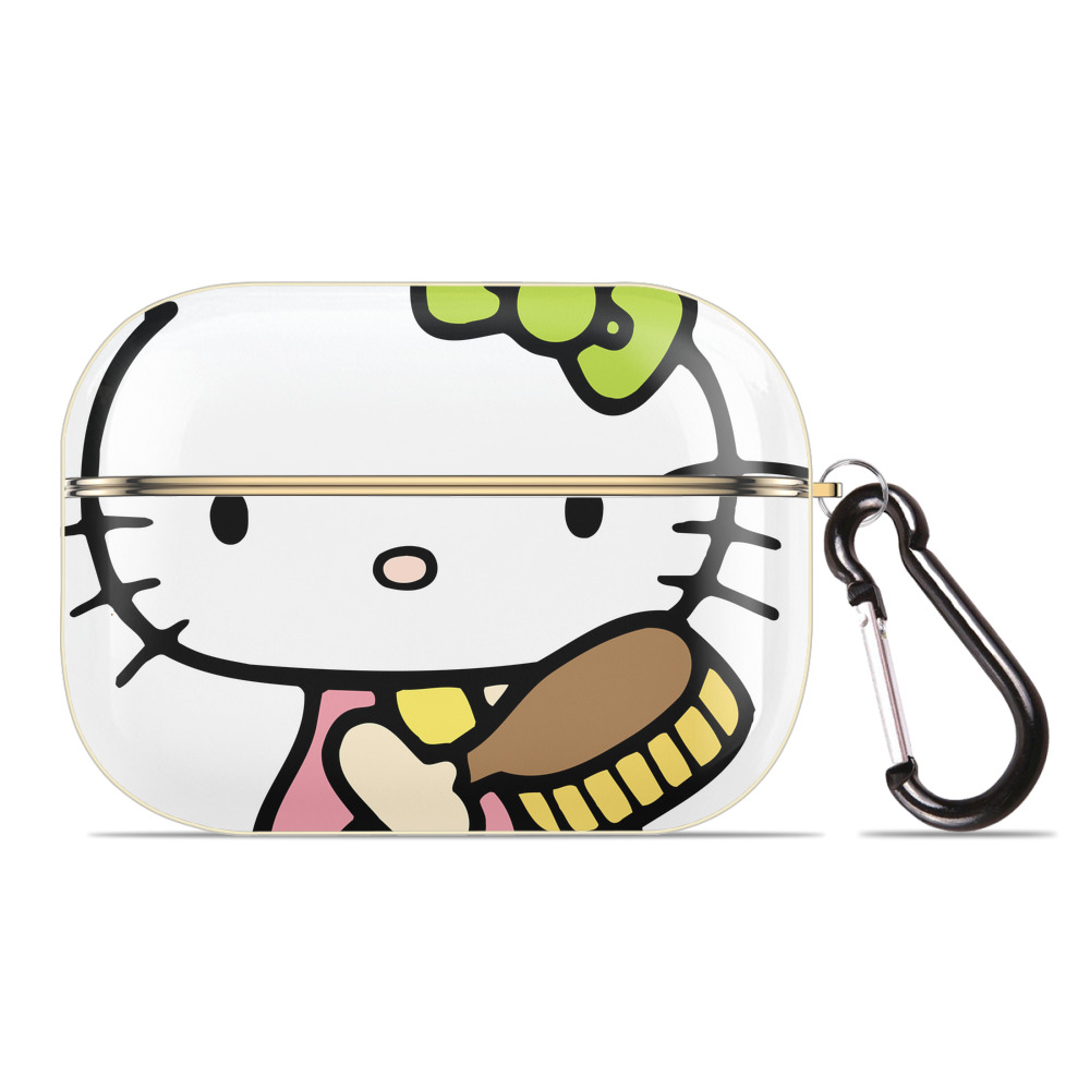 （画像用） Hello Kitty ハローキティ 【AirPods Pro用】ハードシェル保護ケース｜耐衝撃・防指紋・カラビナ付き商品仕様