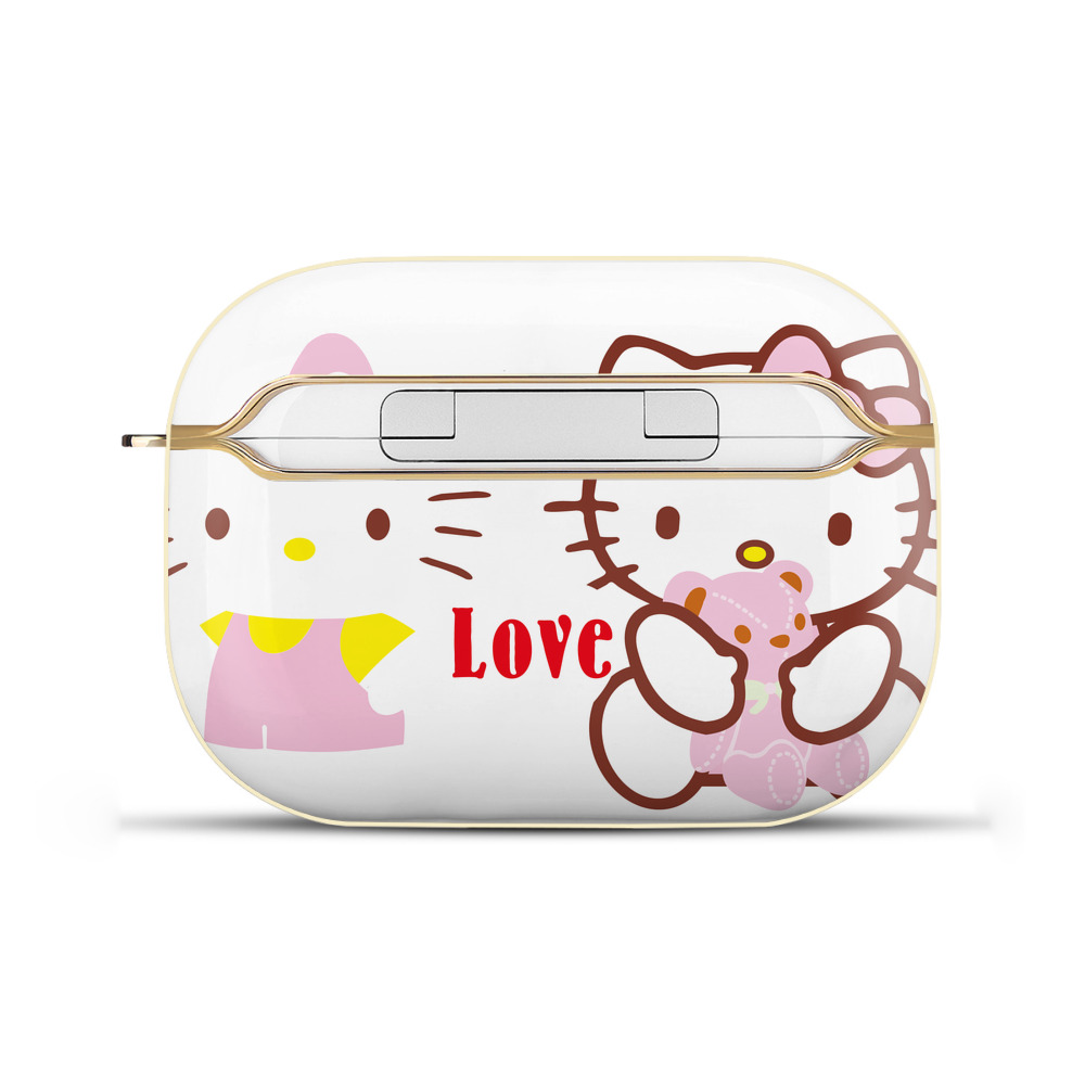 （画像用） Hello Kitty ハローキティ 【AirPods Pro用】ハードシェル保護ケース｜耐衝撃・防指紋・カラビナ付き商品仕様
