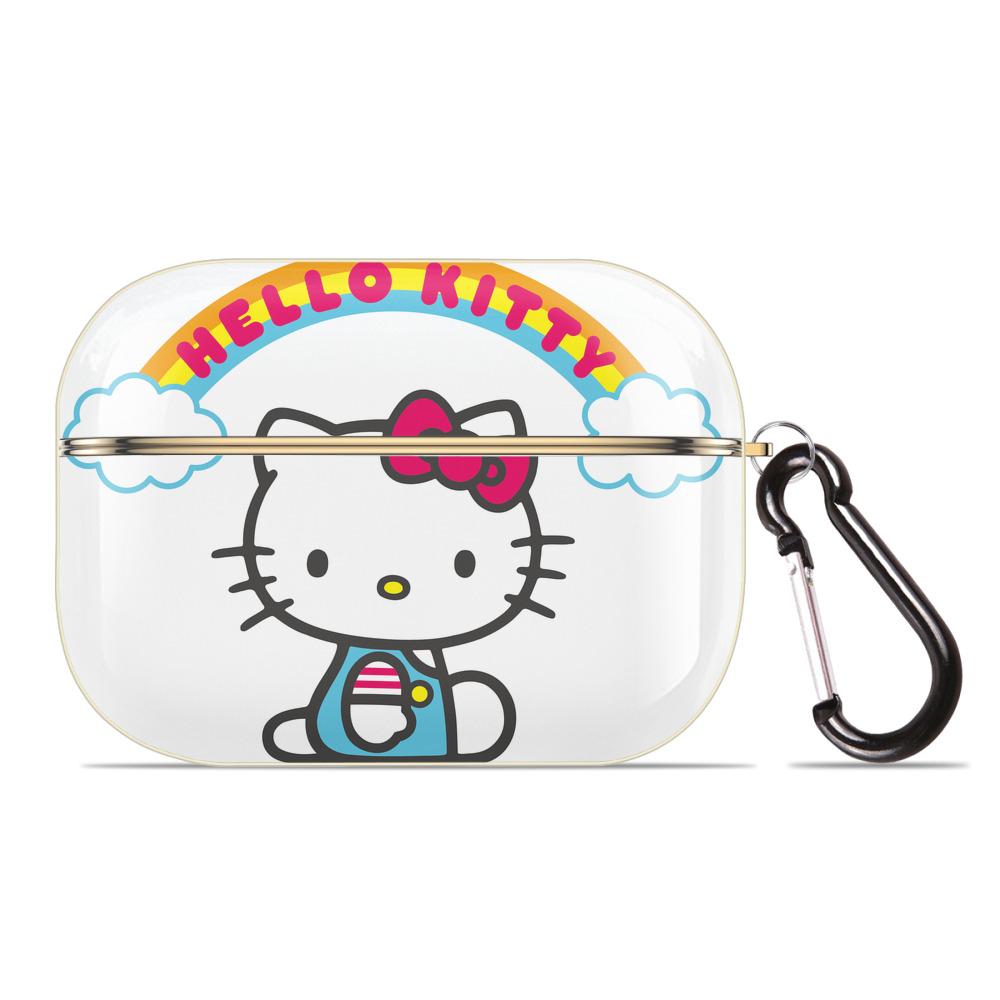 （画像用） Hello Kitty ハローキティ 【AirPods Pro用】ハードシェル保護ケース｜耐衝撃・防指紋・カラビナ付き商品仕様