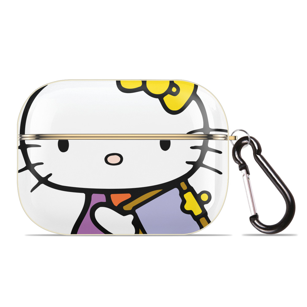 （画像用） Hello Kitty ハローキティ 【AirPods Pro用】ハードシェル保護ケース｜耐衝撃・防指紋・カラビナ付き商品仕様