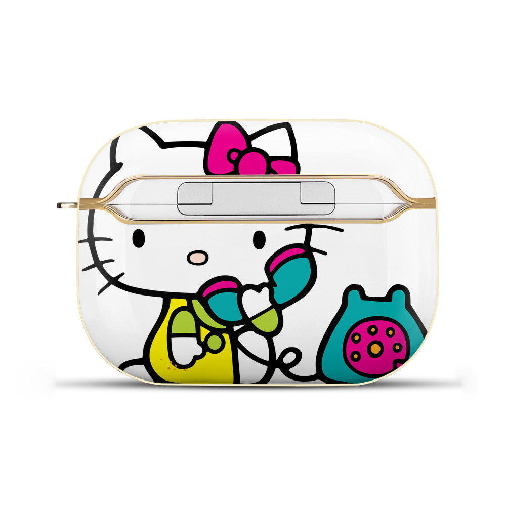 （画像用） Hello Kitty ハローキティ 【AirPods Pro用】ハードシェル保護ケース｜耐衝撃・防指紋・カラビナ付き商品仕様